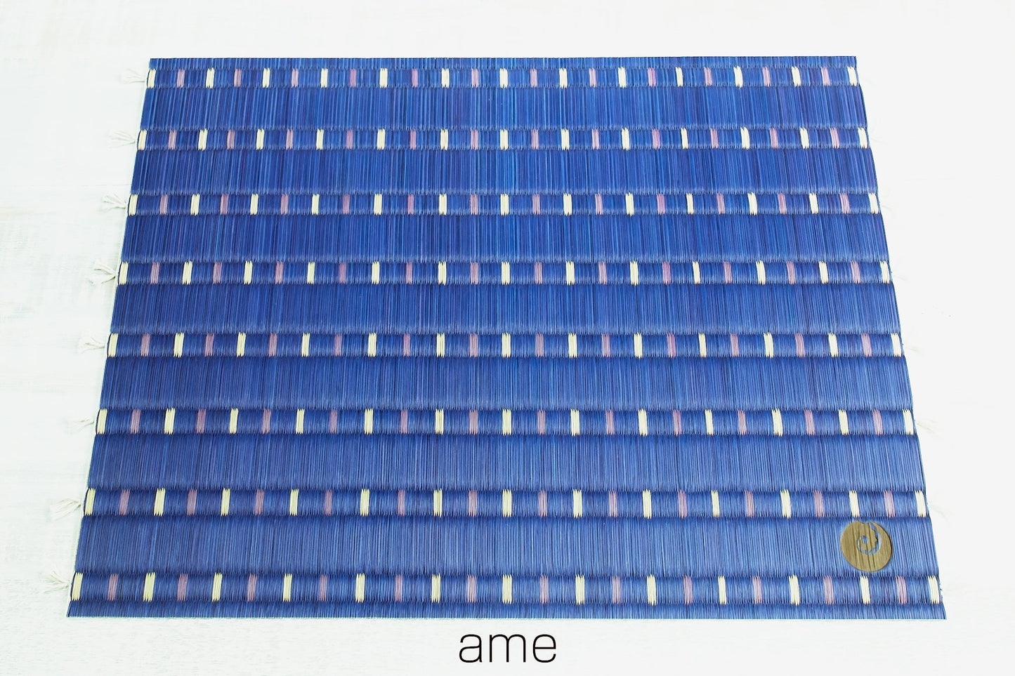 セット/畳のコースター 雨 ame 2枚 & 畳のランチョンマット 雪 yuki 2枚