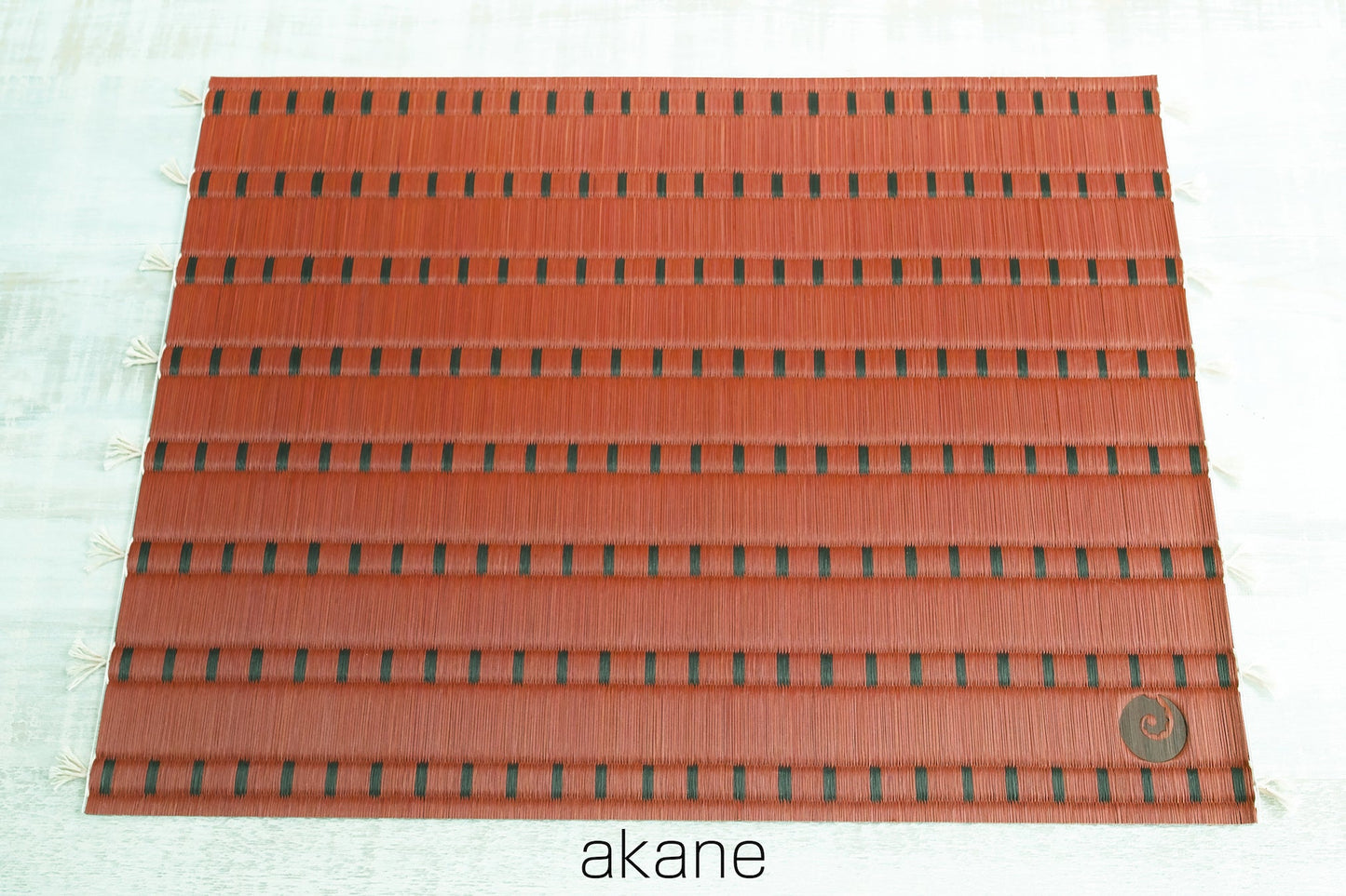 セット／畳のコースター 茜 akane ２枚 ＋  熾 icori ２枚 ＆ 畳のランチョンマット 茜 akane ２枚 ＋ 熾 icori ２枚（1月25日販売開始）